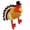 Turkey style, variant on WINDLAND Funny Plush Stereo Turkey Hat Teens Thanksgiving Photoshoot Tool Christmas Hat