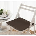 thumbnail image 5 of PDNRPSP 1 Pcs Square Strap Garden Chair Pads Seat Cushion for Outdoor Bistros Stool Patio Dining Room 16" (Coffee), 5 of 5