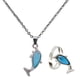thumbnail image 1 of con colgante, , gargantilla con delfines, color que cambia de humor, perfecto para niñas, hermanas y mujeres, 1 of 9
