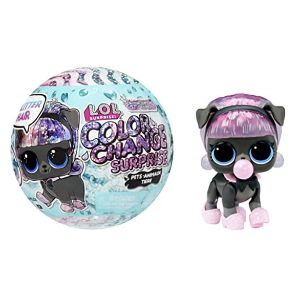 LOL Surprise glitter color changeA Pets with 5 Surprises Including a collectible Doll, Sparkly Fashions, and Accessories - great gift for Kids Ages 4+