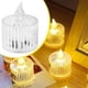 thumbnail image 1 of Lámpara LED sin llama | Vela de té simulada a pilas | Vela electrónica parpadeante para decoración del hogar, fiestas, bodas y días festivos., 1 of 5