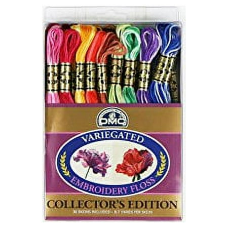 UPC: 0077540382101 | DMC F25PK36 Variegated Embroidery Floss  Assorted  36-Pack