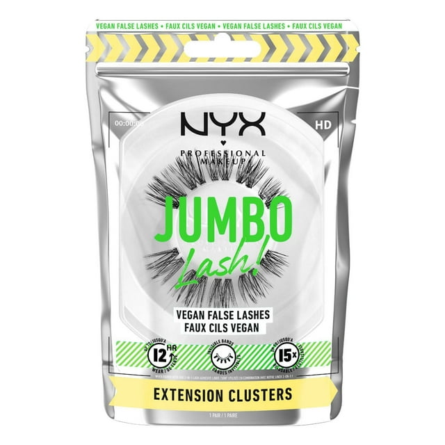 NYX PROFESSIONAL MAKEUP, Jumbo Lash!, Vegan False Lashes, Reusable - EGO-FLARE