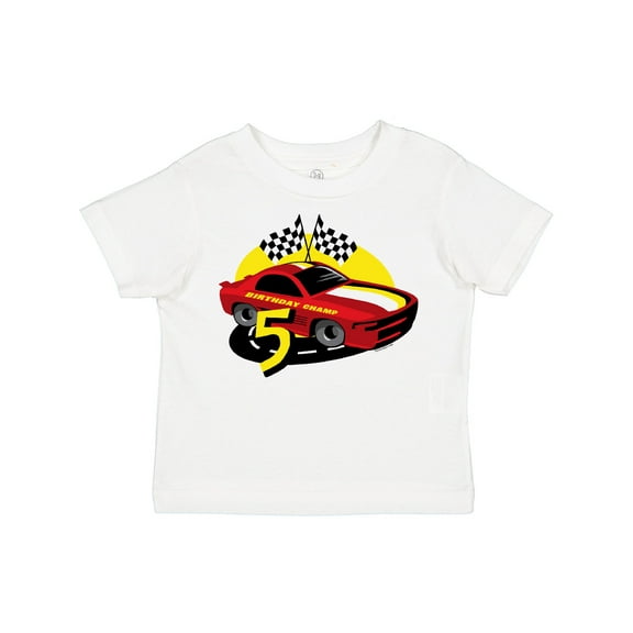 Inktastic Race Car 5th Birthday Boys Toddler T-Shirt