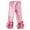 T81-Pink, variant on UAYOTSE Girls Ruffles Leggings Cotton Pants Kids Stretchy High Waist Legging 1 6 Years,Sizes 2-3 Years