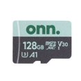 thumbnail image 1 of onn. 128 GB microSDXC U3 Memory Card with Adapter, 1 of 3