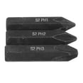 thumbnail image 5 of 3 Pieces Screw Bit Alloy Steel PH1 / PH2 / PH3 for Drill Bit Black Replaceable Strong Magnetic Bit, 5 of 8
