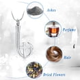 thumbnail image 4 of Personalize Fish Hook Urn Pendant Necklace for Cremation Ashes Keepsake Prayer Cross Memorial Jewelry, 4 of 8