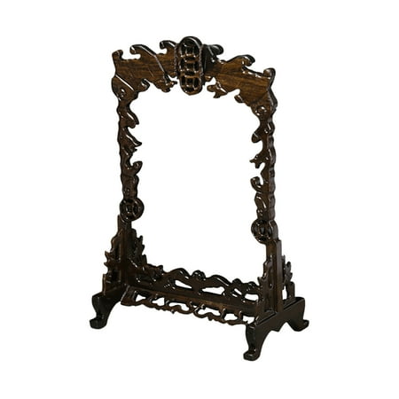 

1Pc Natural Black Catalpa Wood Bat Hanging Jade Rack Vintage Jewelry Pendant Display Stand (without Jade)