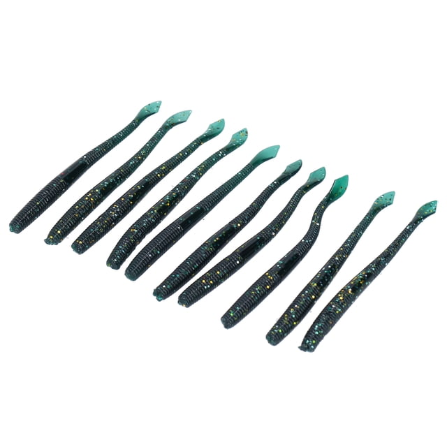 Leurre Souple Appât vers de Terre Leurre Appât 4Set Simulation Artificielle Silicone Souple Forme de Ver de Terre Appât Accessoire de Pêche 3