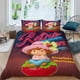 thumbnail image 2 of Strawberry Shortcakes (2) Conjunto de sábanas temático, trío de piezas, cómodo y amigable con la piel, diseño único, regalo de decoración para el hogar para familiares, amigos y fans, 90 cm * 190 cm, 2 of 6
