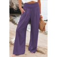 thumbnail image 4 of Pantalons Longs Amples pour Femmes Été Taille Large en Coton Lin, 4 of 4