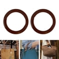 thumbnail image 3 of 2Pcs Femmes Sac à Main Poignées Ceinture de Remplacement Bricolage Sac à Main Fait Main Poignées de Remplacement pour Fourre-Tout Sac à Main Faire Brun Rond, 3 of 8