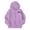 Purple, variant on GobdXE Girls Winter Long Sleeve Hooded Full Zip Up Jacket, Zip Hoodie Coat with Bow Graphic Print Size:5-6 Years,Brown