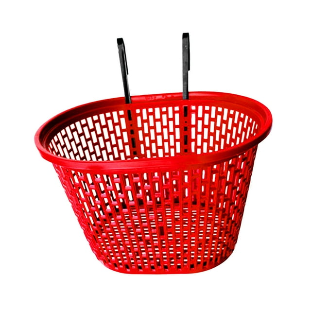 Almencla Panier avant de Vélo Pliant 12x9.6x8 Pouces de Remplacement pour Femmes Hommes, Enfants Rouge