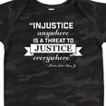 thumbnail image 4 of Inktastic Injustice Anywhere is a Threat to Justice Everywhere Martin Luther King Jr. Boys or Girls Baby Bodysuit, 4 of 5