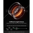 thumbnail image 2 of Holytech 240W USB C to USB C Cable 3.3ft Retractable 5A Fast Charging Type C Cord for 100W USB C Charger [4-Stretch Length] Compatible with i-Phone 15, PS5 Controller, ThinkPad X1 (Black), 2 of 6