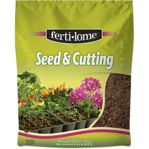 Fertilome Seed & Cutting Soil Mix, For Plant Germination, 8qt