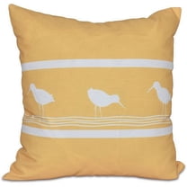 Simply Daisy 16" x 16" Birdwalk Animal Print Outdoor Pillow