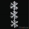 thumbnail image 5 of Opolski Pack Of 30 White Snowflake Artificial Christmas Festival Party Home Decor Ornaments, 5 of 8