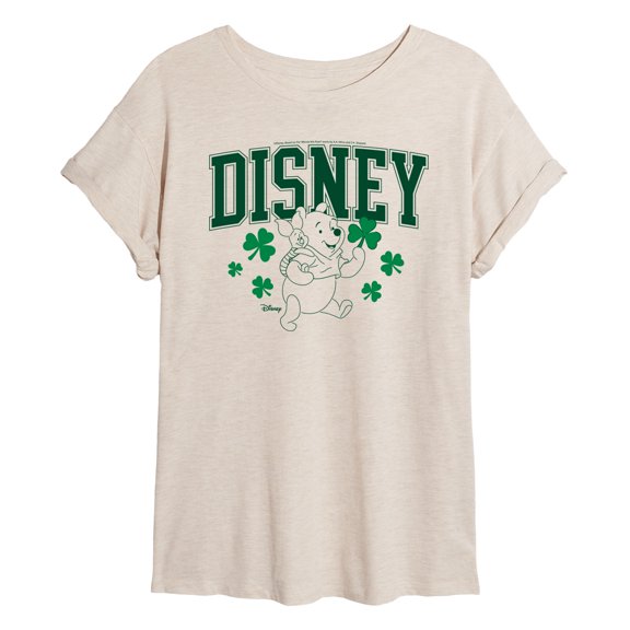 Winnie the Pooh - St. Patrick's Day Oversized Graphic T-Shirt