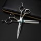 thumbnail image 1 of Juego de tijeras profesionales para cortar el cabello, 6 pulgadas, acero JP440c, tijeras de entresacar para barbero ultra afiladas., 1 of 5