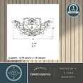 thumbnail image 5 of Jardin 19-in W Crystal Bronze Vintage Vine Semi Flush Mount Ceiling Light, 5 of 8