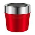 thumbnail image 2 of Tgbvmt Automotive Ashtray Metal Inner Liner LED Light Flame Retardant One Click Open Car Ashtray Convenient Clean Safe Stylish Car Interior Accessory for Vehicle Smokers Auto Table Desk Storage, 2 of 7