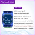 thumbnail image 3 of Convertidor de Puerto Serie USB A -485, 4 Puertos Serie, E810-U41CS, Interfaz USB-C, Velocidad de 6 Mb/S, Industrial, Sin..., 3 of 5