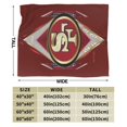 thumbnail image 2 of Manta de microfibra ultra suave de los San Francisco 49ers, manta de microfibra, manta cálida de lujo para todas las estaciones, para ropa de cama, sofá y viajes, 2 of 5