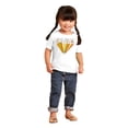 thumbnail image 4 of Cute Retro Groovy Good Vibes Heart Toddler Boy Girl T Shirt Infant Toddler Brisco Brands 6M, 4 of 5