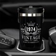 thumbnail image 5 of 50th Birthday Gifts for Men Women 1974 50th Birthday Decorations for Men Women 50th Gifts for Parents 30 oz Stainless Steel Vacuum Insulated Tumblers Back in 1974 Tumbler Cup, 5 of 6
