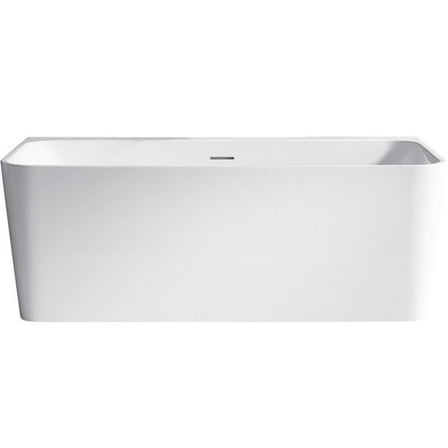 Pemberly Row 67" x 31.5" Freestanding Soaking Bathtub in White