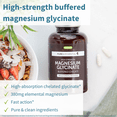 thumbnail image 5 of Igennus High Strength Chelated Magnesium Glycinate 1300mg, 380mg Elemental 90% DV, 90 Servings, Pure & Clean Buffered Magnesium Bisglycinate, Vegan, 180 Capsules, 5 of 9