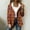 Orange, variant on Zip Up Jacket Women Plaid Shacket Long Sleeve Sherpa Fleece Jacket with Pockets Fall Coats Winter Clothing Gray S
