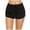 Black, variant on Womens Striped Athletic Shorts Split Casual Gym Fitness Short Pants Drawstring Elastic Waist Workout Shorts Comfort Dolphin Shorts Blue S