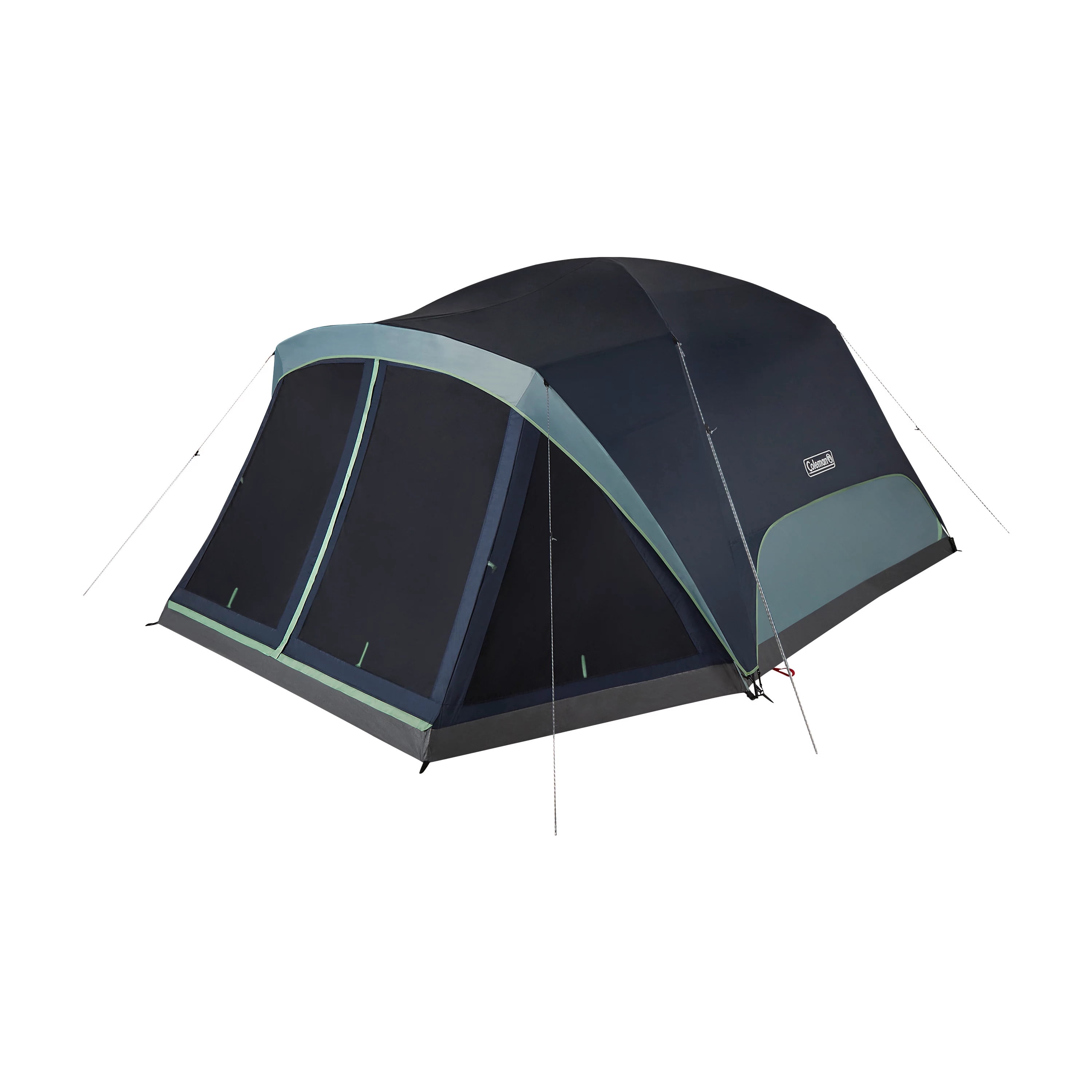 Coleman Skydome 8-Person Camping Tent With Screen Room, Blue Nights