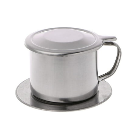 

Vietnamese Coffee Filter Stainless Steel Maker Pot Infuse Cup Serving Delicious