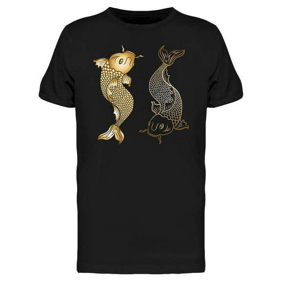 Hand Drawn Koi Carp T-Shirt Men -Image by Shutterstock, Male x-Large