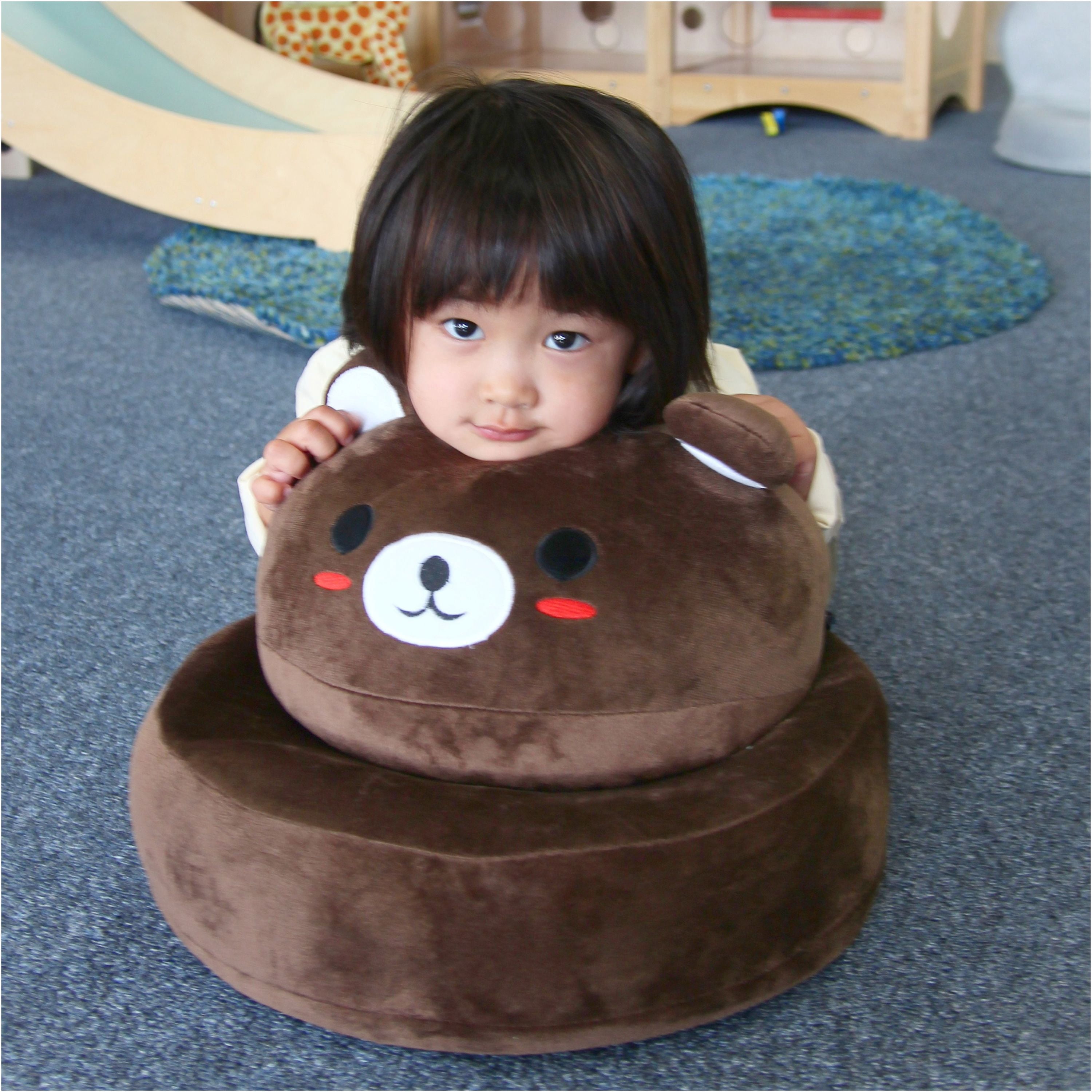 Furniture of America Kritter Bear Folding Kids Chair, Brown