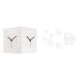 thumbnail image 1 of Reloj De Pared Moderno Cuadrado De Doble Cara Con Espejo Acrílico, Diseño De Pez, Extraíble, Silencioso, Decorativo, Para Restaurante, Tienda, Hotel., 1 of 8
