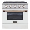 thumbnail image 5 of Pemberly Row 30" Stainless Steel Propane Gas Range in Gold/ White/Silver, 5 of 11