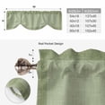 thumbnail image 6 of Cameo Green Retro Greek Key Tie Up Valance Curtains for Windows, Kitchen Curtains Window Treatments, Geometric Greece Ancient Rustic Short Window Shades Valances for Bedroom Bathroom Cafe 54"x18", 6 of 8