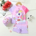 thumbnail image 2 of Gerichy Toddler Girl Swimsuit,Girls Bathing Suit Summer Toddler Girls Cartoon Prints Ruffles 1 Piece Swimwear Beach Onesie Swimsuit Bikini, 2 of 6