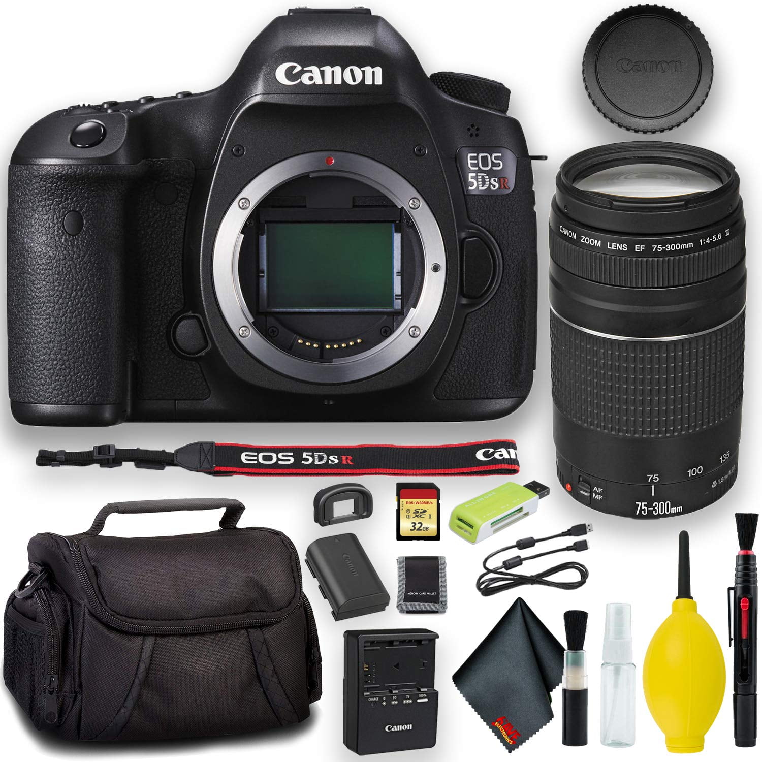 Canon EOS 5DS R DSLR Camera + 32GB Memory Bundle(International Model)