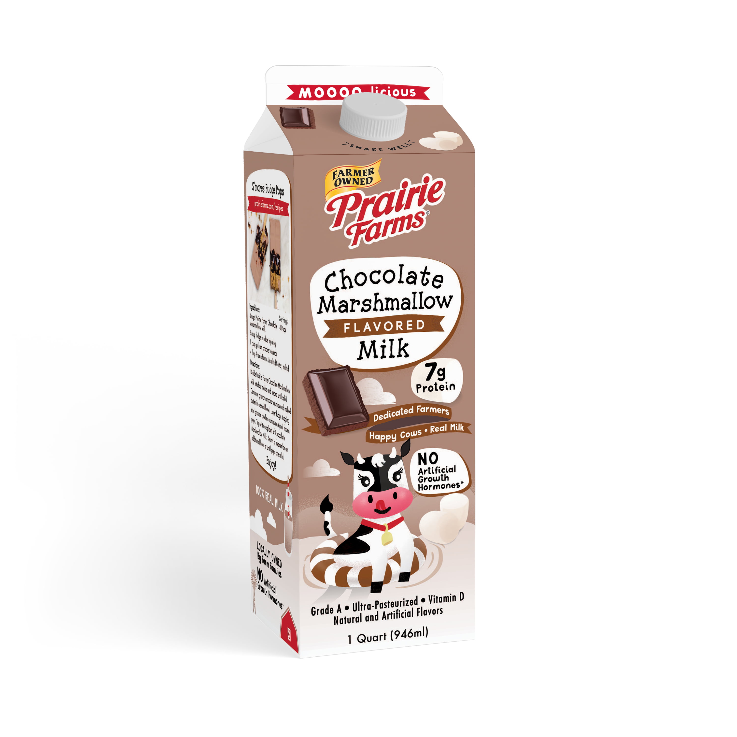 Prairie Farms Chocolate Marshmallow Flavored Milk, 32oz