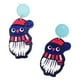thumbnail image 5 of Pendientes navideños con diseño creativo de dibujos animados, bonitos y bonitos para fiestas de cumpleaños de niñas. 0.91 × 2.17 pulgadas, 5 of 7