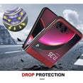 thumbnail image 7 of Compatible Flip Phone Case for Motorola Razr Plus Case 2023,Motorola Razr+ 2023 Case 5G,Thin Lightweight PU Leather Protective Case for Motorola Razr 40 Ultra Case Moto Razr Plus 2023 Case - Red, 7 of 7