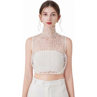 YEKEYI Fake Collar Shirt Victorian Chiffon Half Shirt Collar  display picture 2