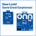 thumbnail image 3 of onn Wireless Sport Earphones, Bluetooth, Lilac, 3 of 6